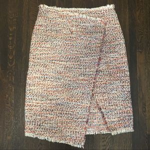 H&M Faux Wrap Midi Skirt